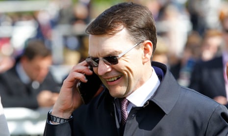 Aidan O’Brien pictured after victory with Hermosa in the 1,000 Guineas at Newmarket on Sunday.