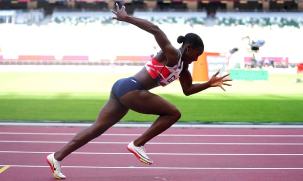 Dina Asher-Smith in action at the Tokyo Olympics last summer.