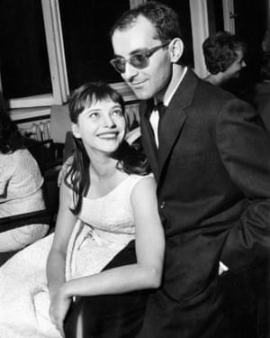 Jean-Luc Godard with Anna Karina in 1962