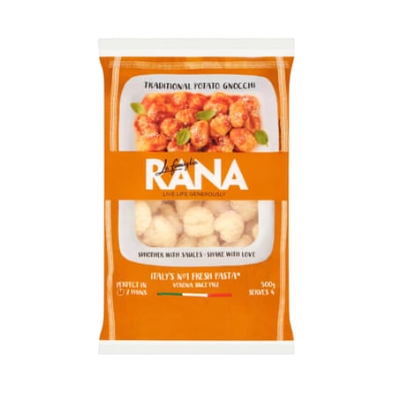 A packet of La Famiglia Rana traditional potato gnocchi