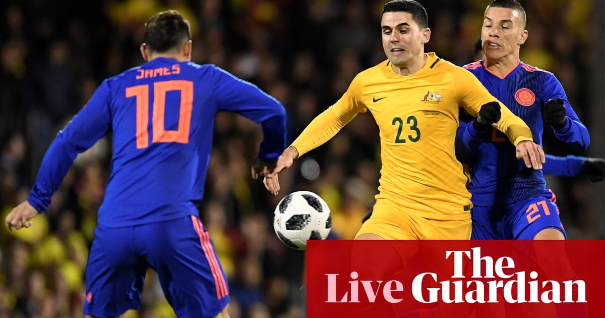 Colombia 0-0 Australia: World Cup warm-up – live!
