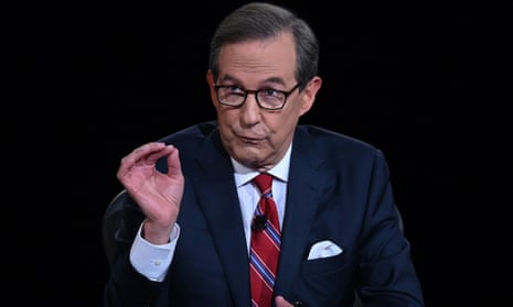 Chris Wallace of Fox News speaks at the first presidential debate in Cleveland, Ohio last year.