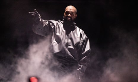 Kanye West onstage at Rolling Loud 2024 in Inglewood, California, on 14 March. 