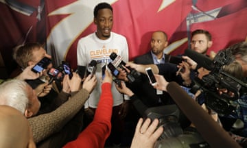Larry Sanders during his short-lived return with the Cleveland Cavaliers