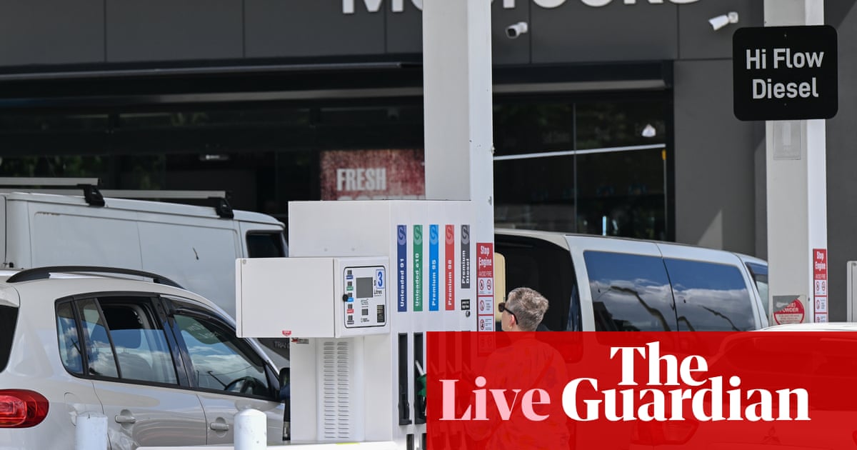 Australia news live: government ad campaign urges drivers to minimise fuel use as supply crisis persists Australia news live: government ad campaign urges drivers to minimise fuel use as supply crisis persists