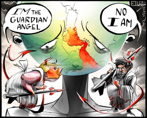 Ella Baron on the US, Iran and the strait of Hormuz – cartoon | Ella Baron | The Guardian