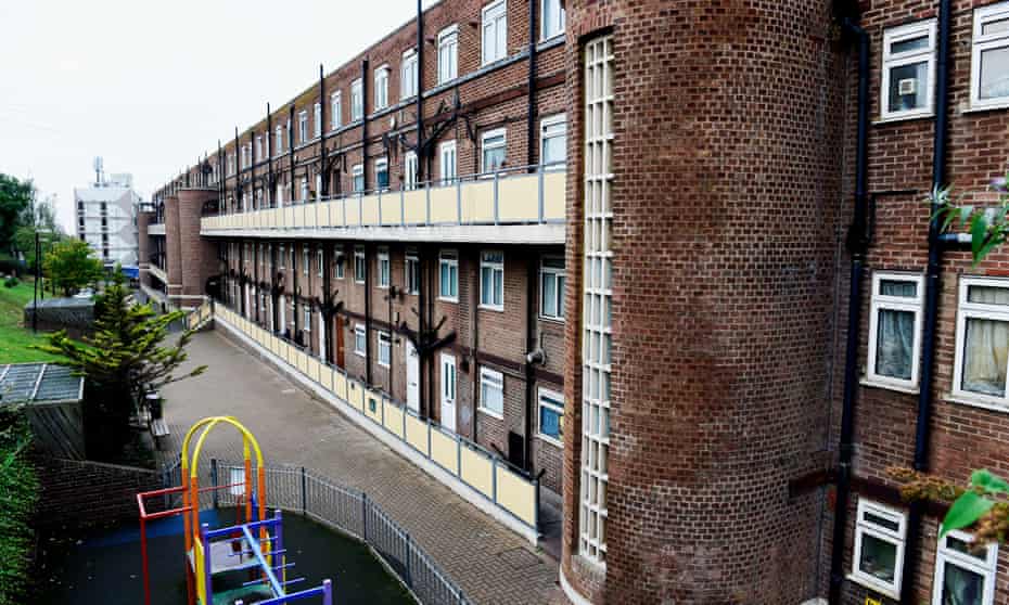 block of deck access flats in Brighton