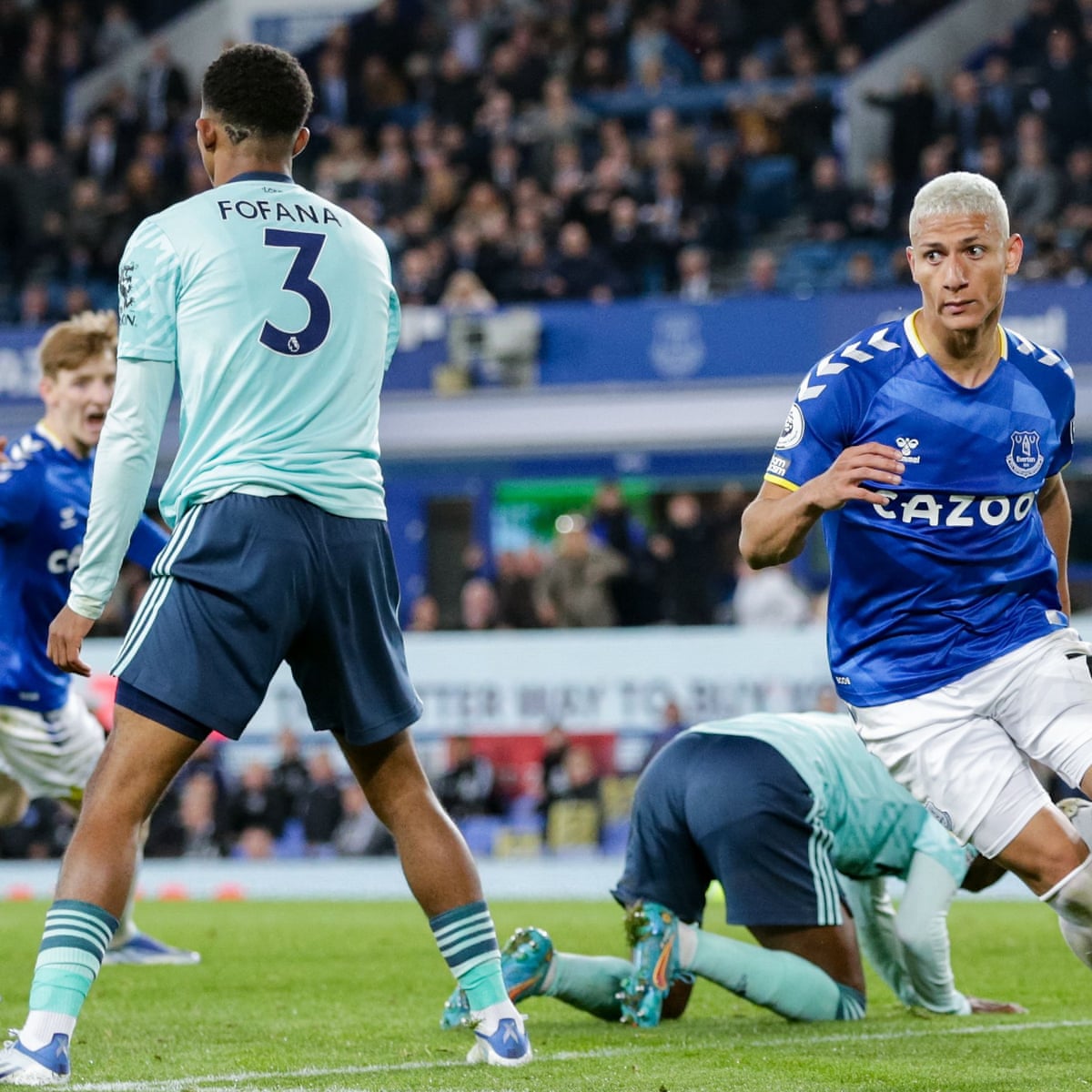 Richarlison Denies Leicester To Earn Late Relief For Everton In Survival Bid Premier League The Guardian Richarlison Denies Leicester To Earn Late Relief For Everton In Survival Bid Premier League The Guardian