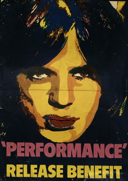 Poster for the London premiere of Performance.