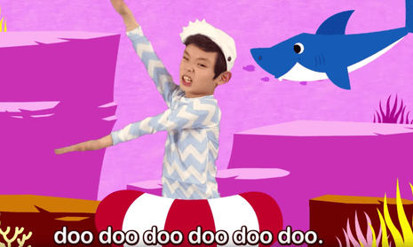 A scene from Baby Shark on YouTube.