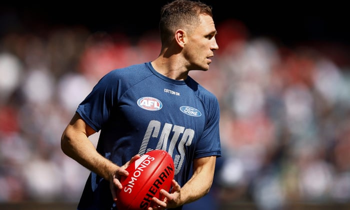 Joel Selwood leads out the Cats in a record 40th AFL final.