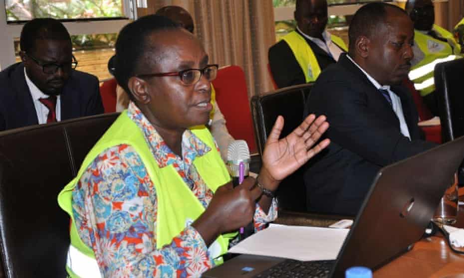 Dr Tatu Kamau is seen at a meeting in Nairobi on the eradication of guinea worm