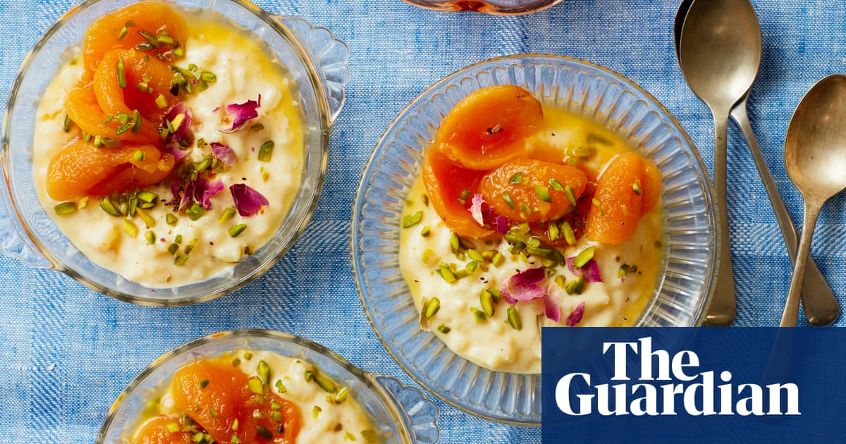Thomasina Miers’ recipe for Persian rice pudding with apricot and pistachios