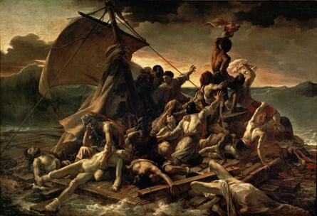 Shipwrecked cannibals … The Raft of the Medusa by Géricault, commenced just as Frankenstein was published.