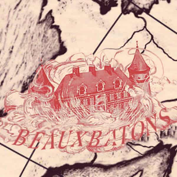 Mapa de la Escuela de Magia-Beauxbatons