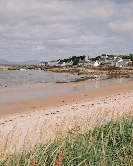 Portmahomack beach in the sunshine.