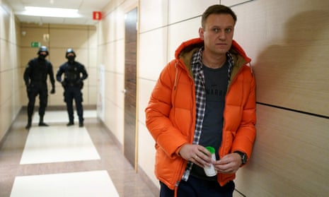 Alexei Navalny pictured in December. He was taken to a hospital in Omsk and later transferred to Berlin.