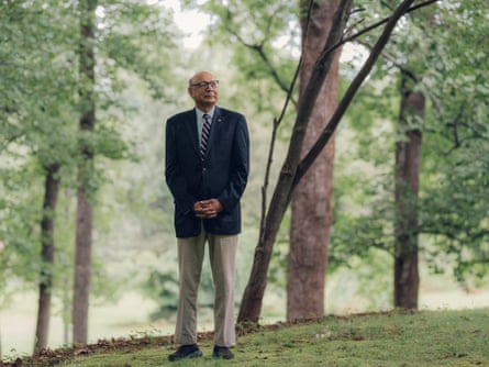 Khizr Khan at home in Charlottesville, Virginia.