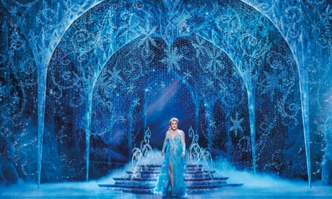 Jemma Rix as Elsa in the Australia version of the live-action stage musical, Frozen. 