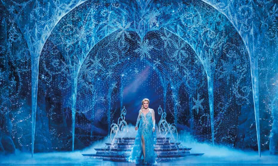 Jemma Rix as Elsa in the Australia version of the live-action stage musical, Frozen. 