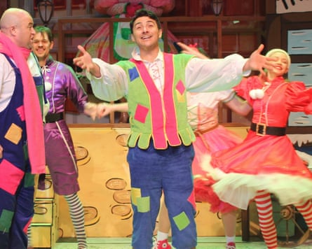 Luke Adamson in Jack and the Beanstalk at Hartlepool town hall in 2022.