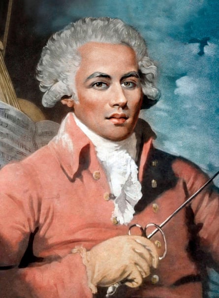 Chevalier de Saint-Georges. Portrait of the French violinist and composer, Joseph Bologne, Chevalier de Saint-Georges (1745-1799), painting by Mather Brown, 17892P53R6K Chevalier de Saint-Georges. Portrait of the French violinist and composer, Joseph Bologne, Chevalier de Saint-Georges (1745-1799), painting by Mather Brown, 1789