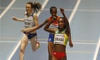 Laura Muir earns world indoor bronze as Genzebe Dibaba takes 3,000m title