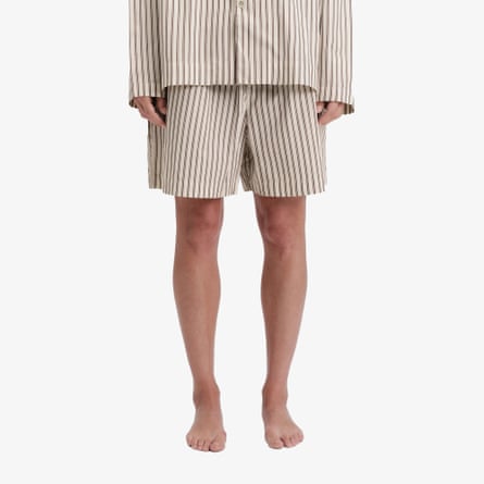 Tekla Poplin long-sleeved shirt and shorts