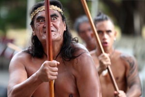 Men perform the haka