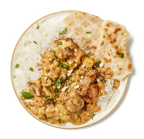 Felicity Cloake's chicken korma. Serve with rice and flatbreads.