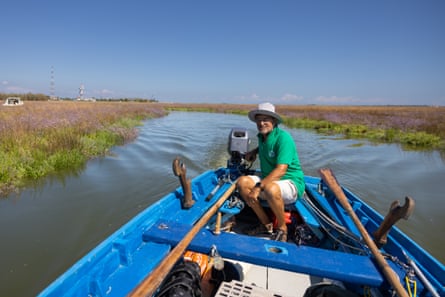 Paolo Cuman looks for wrecks along the canals of the lagoon. He leads a grassroots organisation to monitor the health of the water.