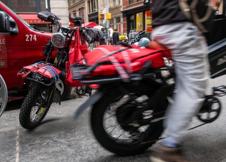 a person on a bike