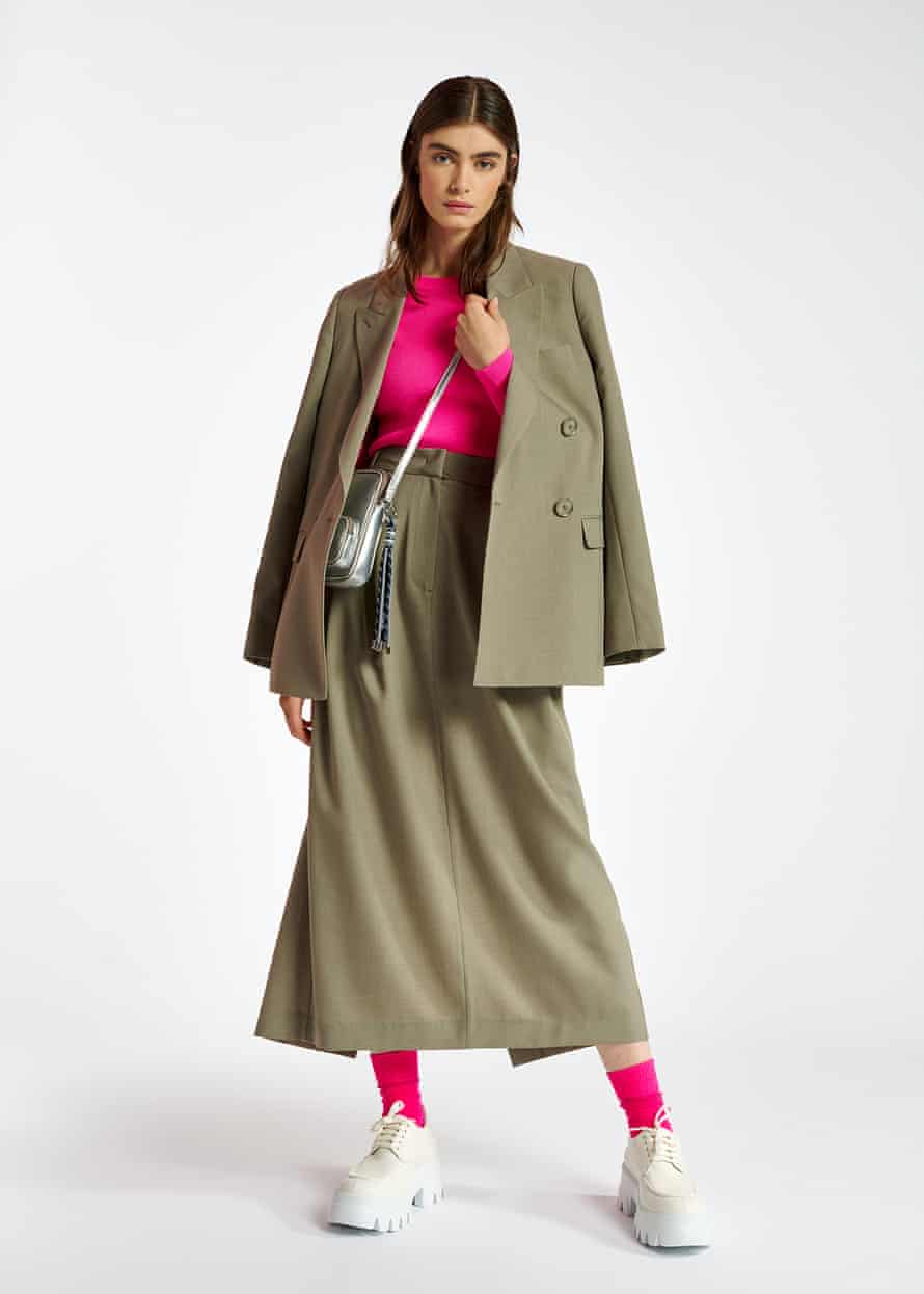 Blaze of glory: Be a cut above the rest in an oversized blazer | Fashion 3 Bemaeljacket£340 skirt £220 sweater £145 essentiel-antwerp.com