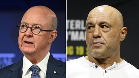 'They prey on fear': ABC chair Kim Williams bemoans the 'Joe Rogan effect' – video