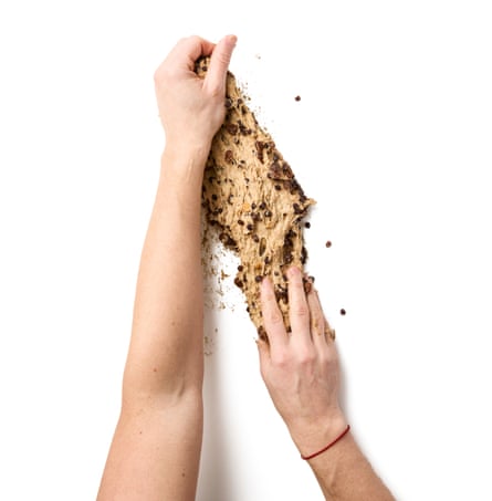 Felicity Cloake’s bara brith 03c. Giving the dough a good knead.