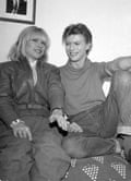 Harry with David Bowie in 1980.