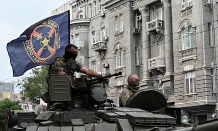 Wagner fighters in Rostov.
