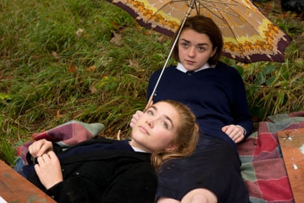 Maisie Williams and Florence Push in a scene from the series