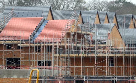 Houses under construction.