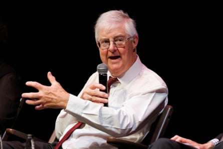 Mark Drakeford during a panel discussion.