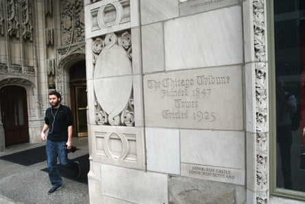 The Tribune Tower, home of the Chicago Tribune.