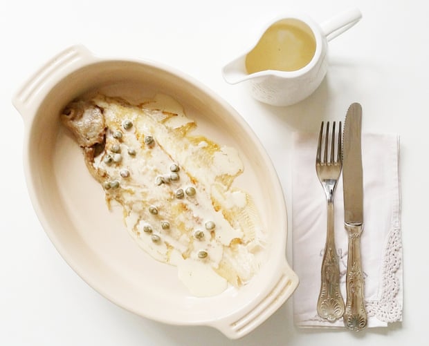 sole with white sauce