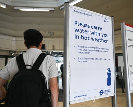 Scenes in central London as the capital experiences exceptionally hot and humid weather.