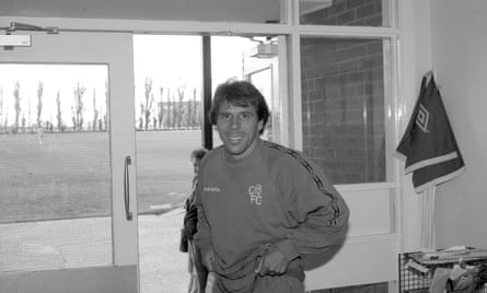 Gianfranco Zola training with Chelsea in 1996.
