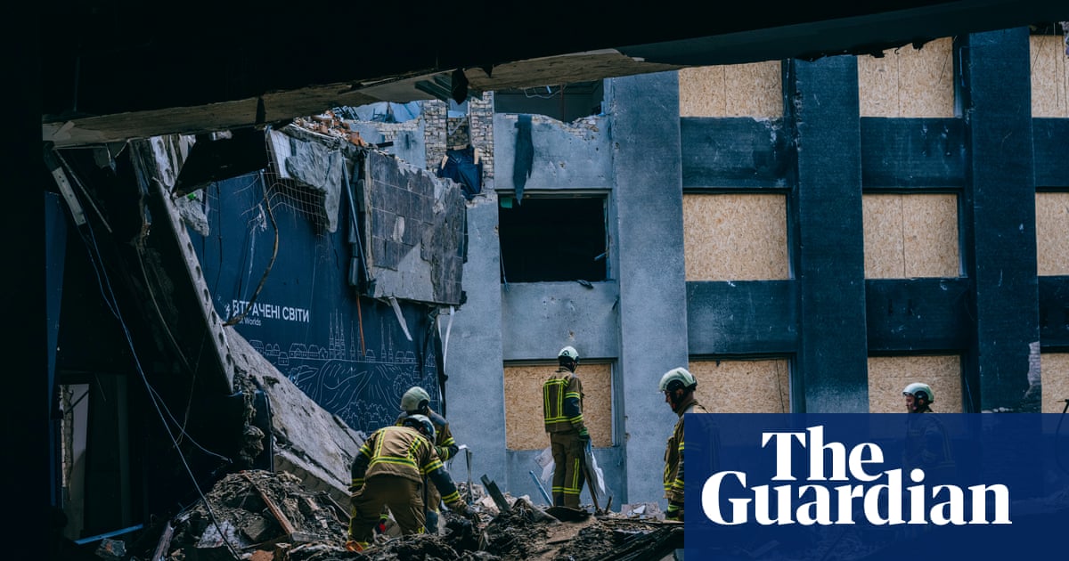 ‘We could hear the roof collapsing’: how Russian missiles devastated Kyiv’s cultural sites