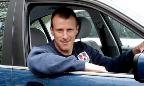 Steve Claridge in his motor at Millwall, from 2002.