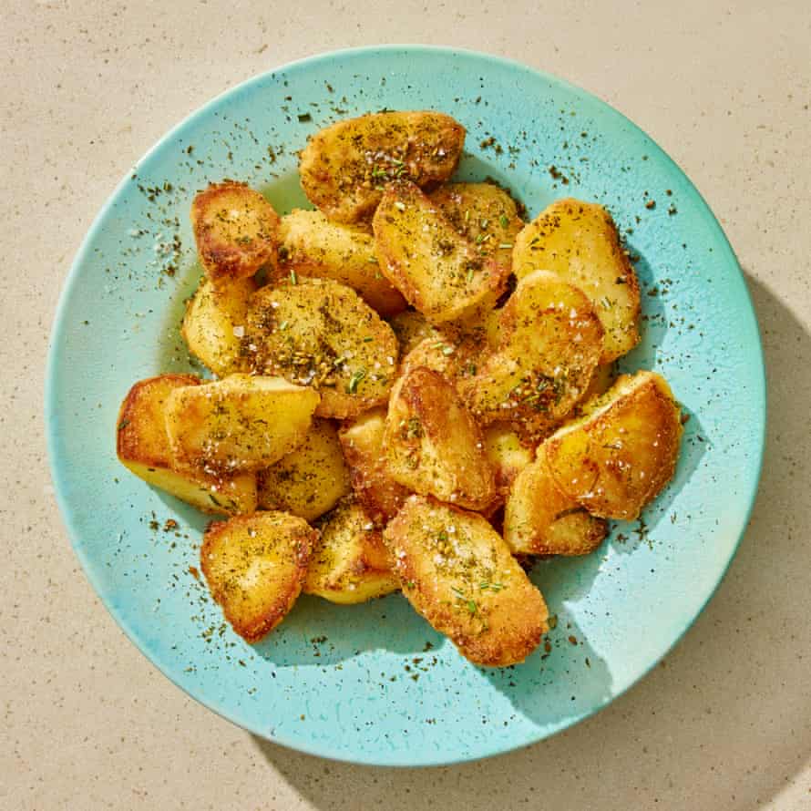 Yotam Ottolenghi’s za’atar and rosemary spuds.