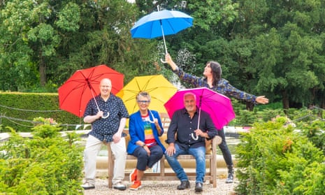 Matt Lucas, Prue Leith, Paul Hollywood and Noel Fielding, host and judges of The Great British Bake Off 2020.