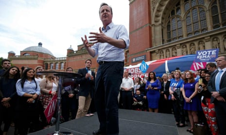 David Cameron speaks in Birmingham.