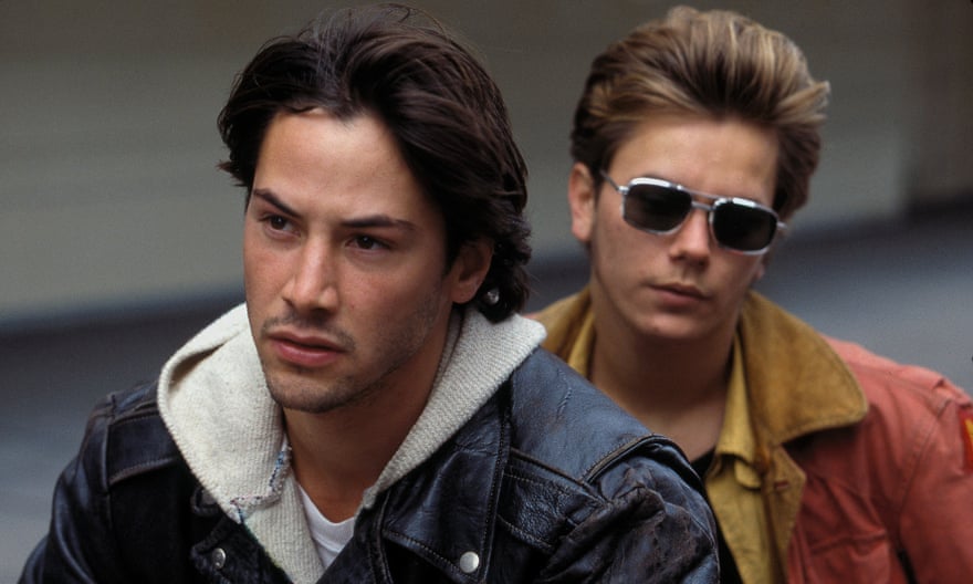 With Keanu Reeves in My Own Private Idaho (1991).